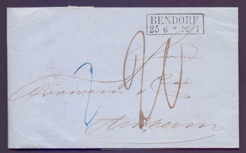 Falt brief 1860 mit stempel - 1860,