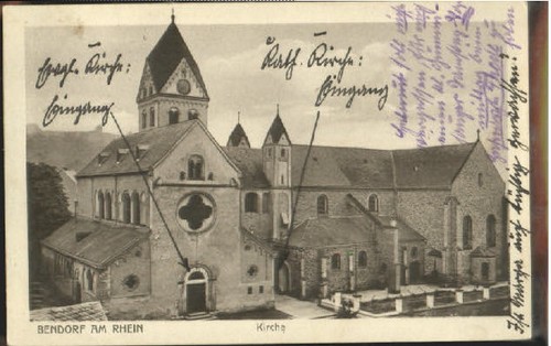 Bendorf kirche 1927 - bendorf,