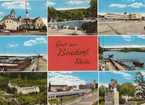 Bendorf rhein mehrbildkarte - a.rhein,,