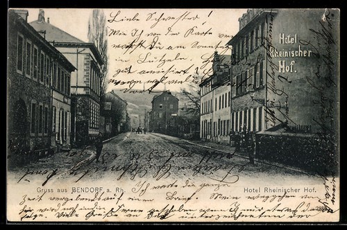 Ansichtskarte bendorf rh - a.,