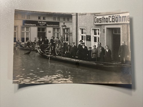 1920 foto überschwemmung - ak,