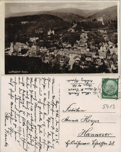 Ansichtskarte sayn bendorf - ansichtskarte, sayn-bendorf