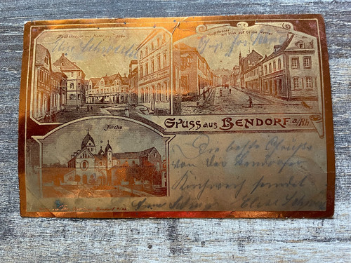 Litho gruss aus bendorf - gruss, mayen