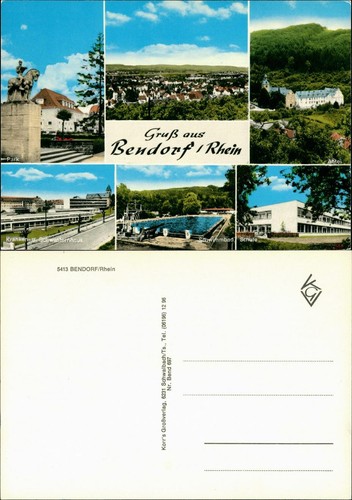 Bendorf mehrbild ak - bendorf, mehrbild-ak